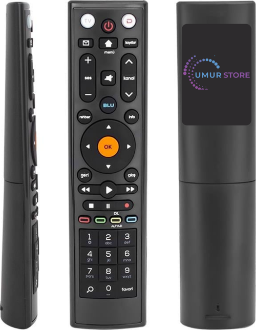 2017 HD Blue Uydu Alıcı Kumandası