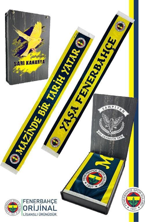 Orijinal Lisanslı Mazinde Bir tarih Yatar Şal Atkı Kanarya Baskılı Ahşap Kutu