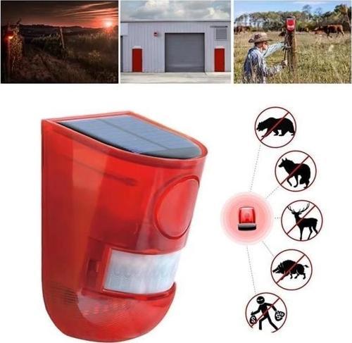 PM-26943 Sesli Hayvan Kovucu Alarm Cihazı Solar Panelli