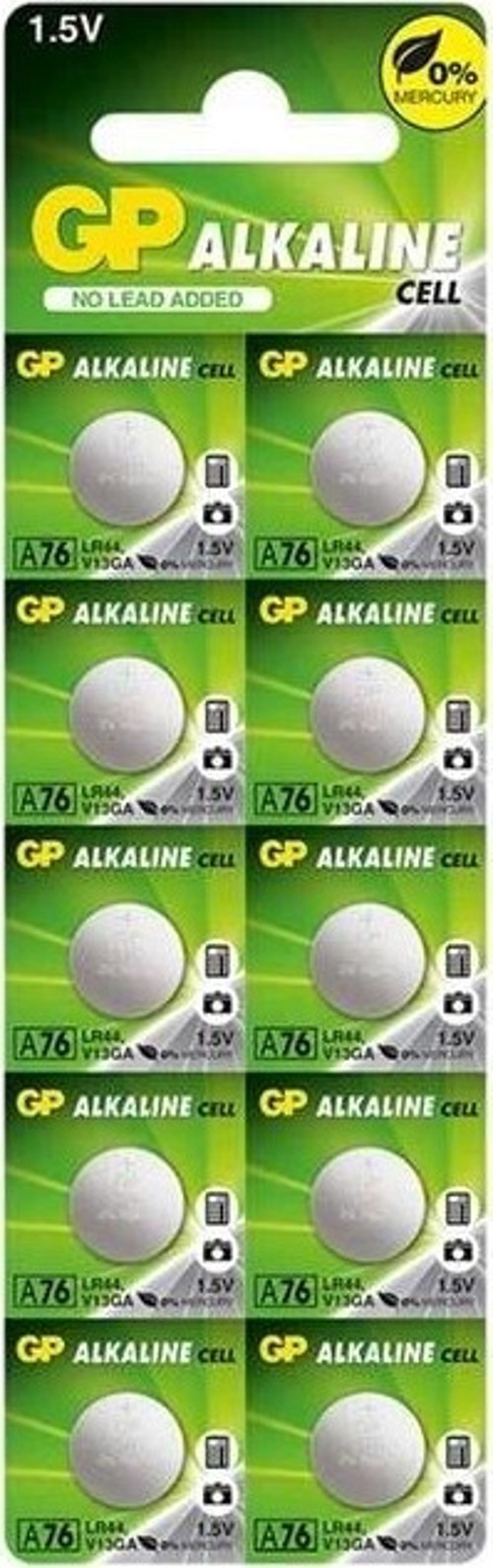 A76 LR44 Alkalin AG-13 PİL (A76F-2C10) 10'lu Paket