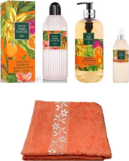 3 LÜ SET BODRUM MANDALİNASI+EL VE YÜZ HAVLUSU 30X50 CM