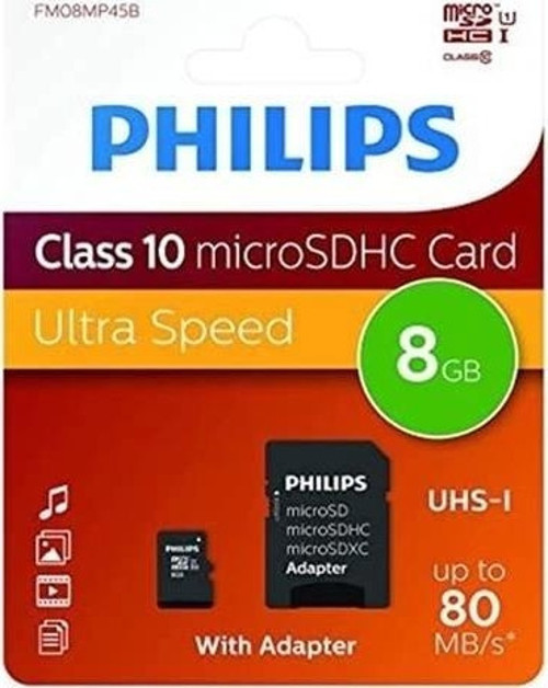 FM08MP45B/00 8GB Class10 UHS-I U1 TF Adaptörlü Micro SDHC Hafıza Kartı
