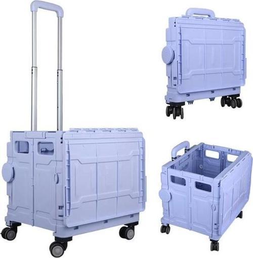 SN-26967 Katlanabilir Market Pazar Kamp Tekerlekli Alışveriş Arabası 60KG Kapasiteli