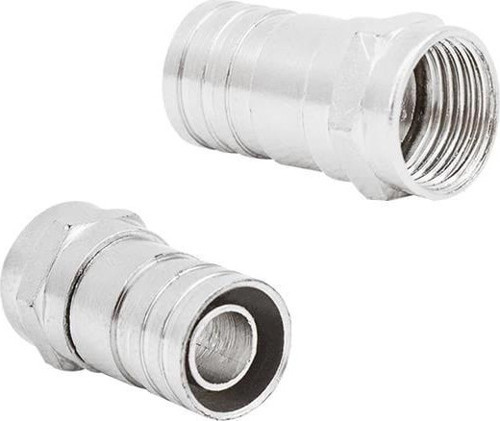 F Konnektör Sıkmalı RG6 Kısa Tip