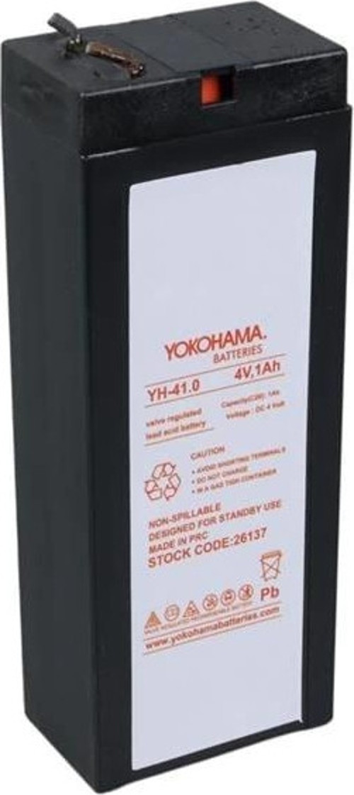 YH-41.0 4 Volt - 1 Amper Akü (34x64x21 mm)