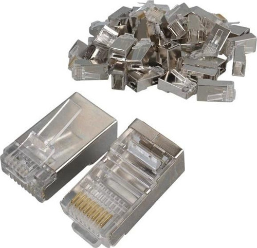 Metal RJ45 Cat5 100 Adet Metal Uç 8p/8c