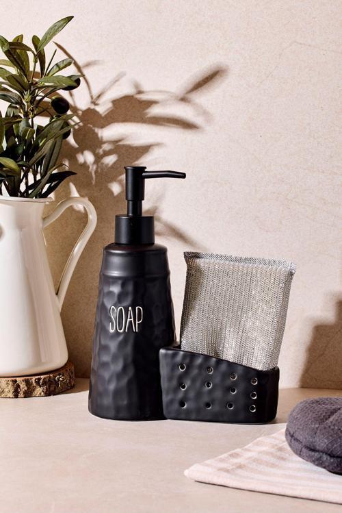 Sapone Black Süngerlikli Sabunluk