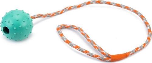 Köpek Oyuncağı, Sesli, İpli Top, Kauçuk, Mavi, 60cm