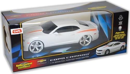 s 1:14 Ölçekli Chevrolet Copo Camaro Işıklı Uzaktan Kumandalı Araba Beyaz 1402B