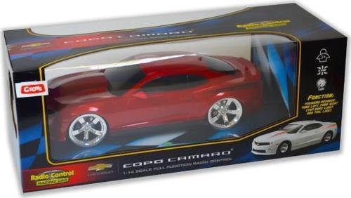s 1:14 Ölçekli Chevrolet Copo Camaro Işıklı Uzaktan Kumandalı Araba Kırmızı 1402B