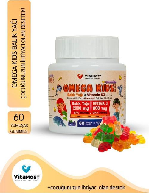 Omega Kıds Plus Gummies 60 Jelıbon