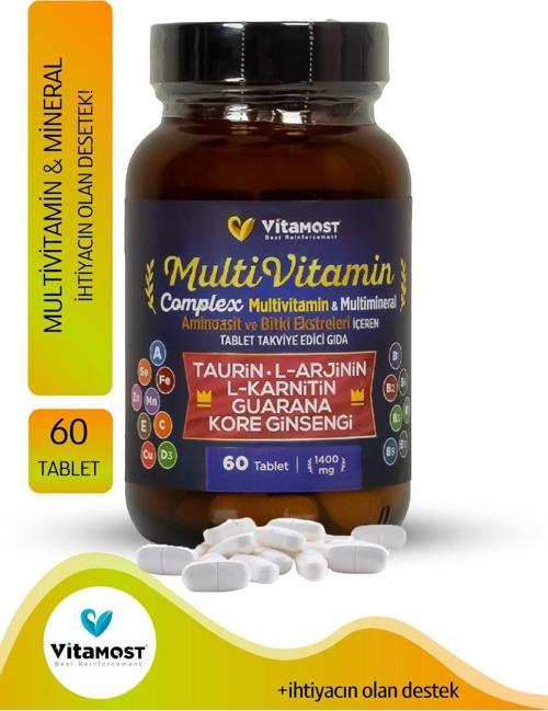 Multi Vitamin Complex 60 Tablet 1400 Mg