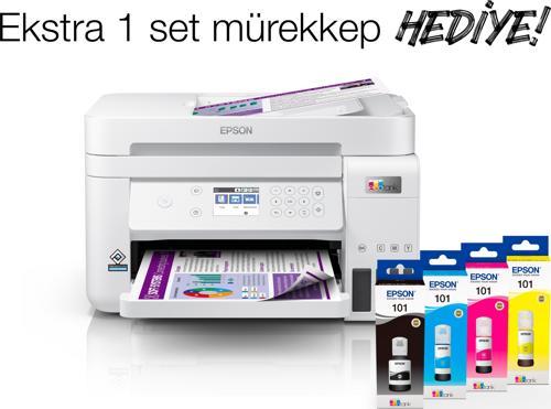Ecotank L6276 Çok Fonksiyonlu Tanklı Mürekkep Püskürtmeli Yazıcı + 1 Set Orijinal Mürekkep Hediyeli