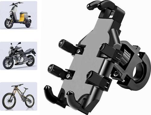 GA18 Motosiklet Motor Bisiklet Telefon Tutucu 8 Tırnaklı Gidon Uyumlu Tek El Kullanım