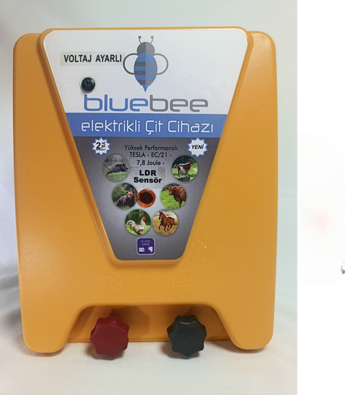 EC04 G12V Ç15000V 7.8joule Sade Tek Sensörlü Güç Ayarlı Elektrikli Çit Cihazı