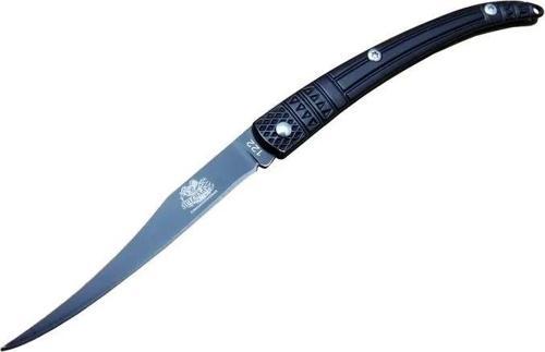Y 122 Siyah Kılçık Outdoor Çakı 16cm - Manuel, İşlemeli Sap