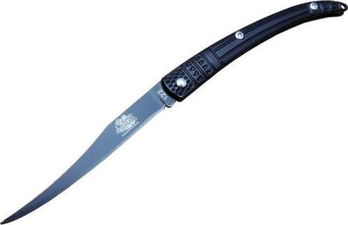 Y 122 Siyah Kılçık Outdoor Çakı 16cm - Manuel, İşlemeli Sap