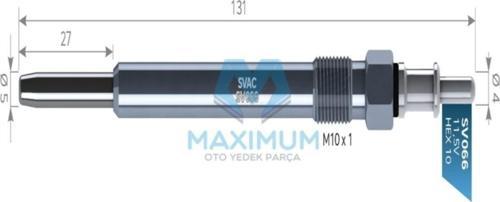 10ad. Sv066 A0011592801 Kızdırma Bujısı 11,5 V Cruıser 2,2crd Cruıser 2,2 C