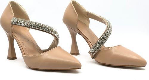 Mehtap Taş Detaylı Kadın Topuklu Ayakkabı Stiletto