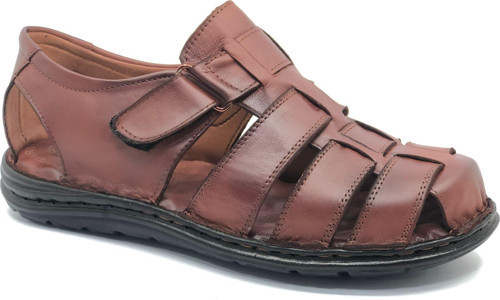 %100 Hakiki Deri Tam Ortapedik Erkek Sandalet