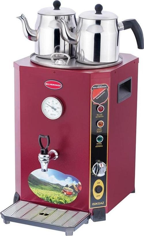 Silver Elit Jumbo 23 Litre 2 Demlikli Çay Kazanı Makinesi