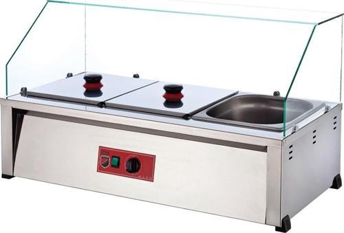 Silver Endüstriyel Elektrikli Set Üstü 3 Gözlü Benmari