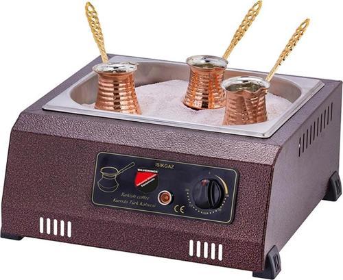 Silver Elektrikli Set Üstü Kumda Kahve Makinesi 3 Fincan