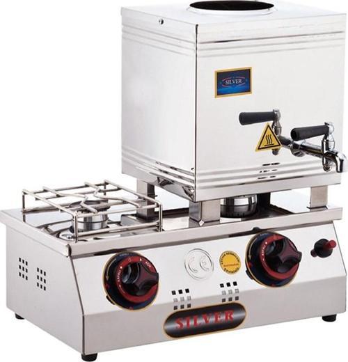 Silver 15 Lik Doğalgazlı 10 Litre 1 Demlikli Çay Kazanı