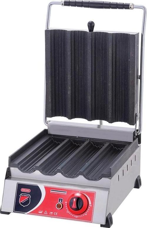 Silver Elektrikli Döküm 4 Lü Dürüm Tost Makinesi