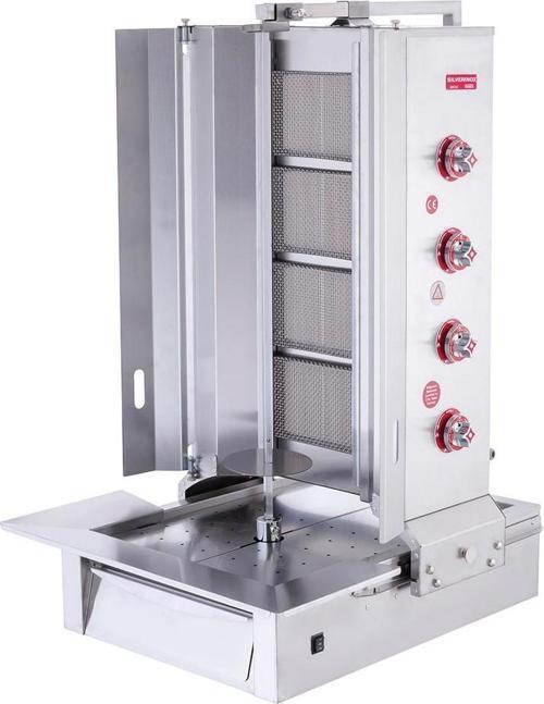 Silver Tüplü 4 Radyanlı Alttan Motorlu Döner Ocağı