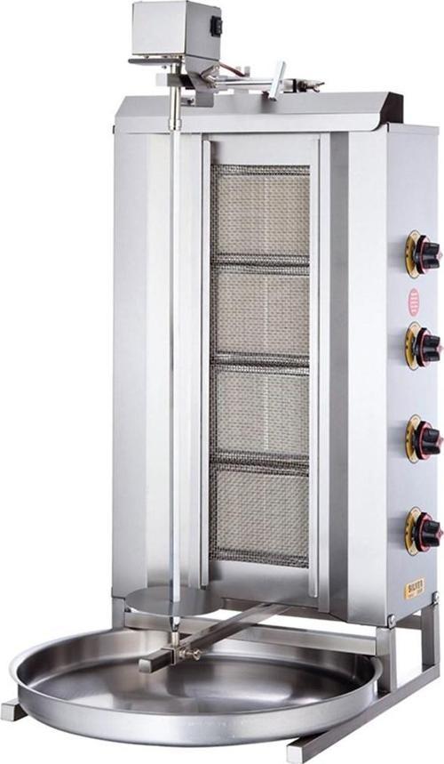 Silver Doğalgazlı 4 Radyanlı Üstten Motorlu Döner Ocağı