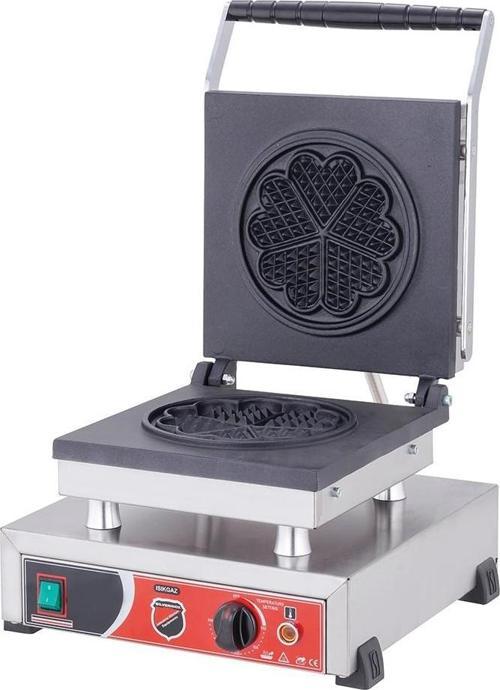 Silver Endüstriyel Elektrikli Tekli Çiçek Waffle Makinesi