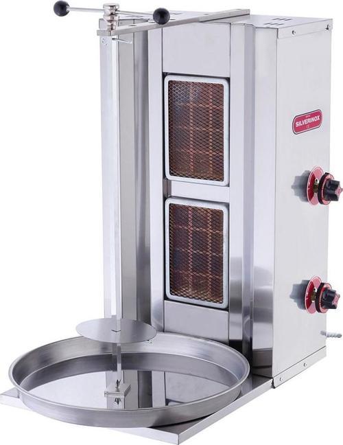 Silver Endüstriyel Doğalgazlı 2 Radyanlı Döner Ocağı Makinesi