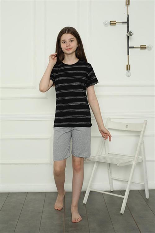 Kız Çocuk Penye Şortlu Pijama Takımı