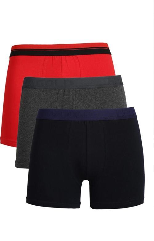 Erkek Penye 3'lü Boxer 40098