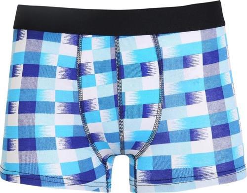 Erkek Penye Likralı Desenli Boxer 40115