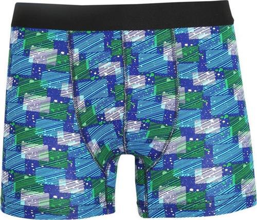 Erkek Penye Likralı Desenli Boxer 40118