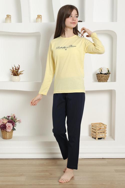 Kız Çocuk Penye Pijama Takımı