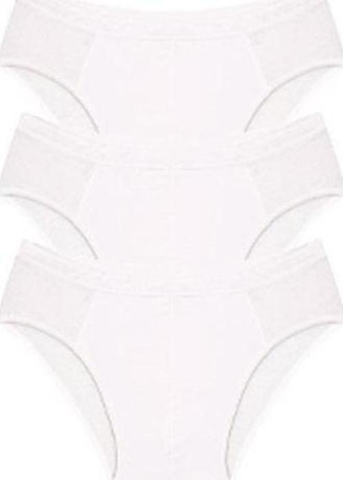 Erkek Pamuk 3lü Beyaz Slip 40129