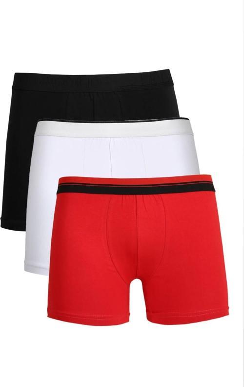 Erkek Penye 3'lü Boxer 40103