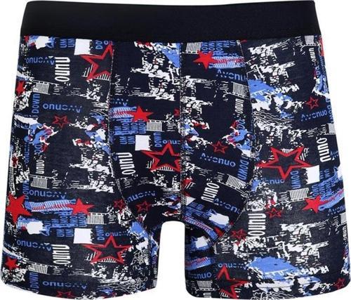 Erkek Penye Likralı Desenli Boxer 40114