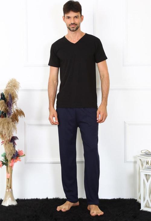 Erkek Pamuk Lacivert Tek Alt Pijama 27495