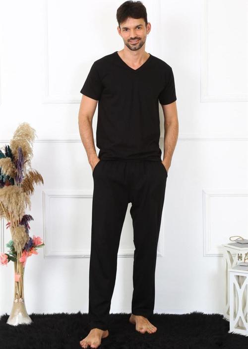 Erkek Pamuk Siyah Tek Alt Pijama 27495
