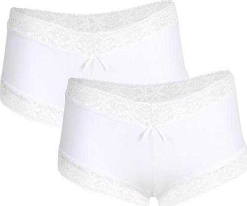 Kadın Pamuklu 2li Boxer Beyaz 40265