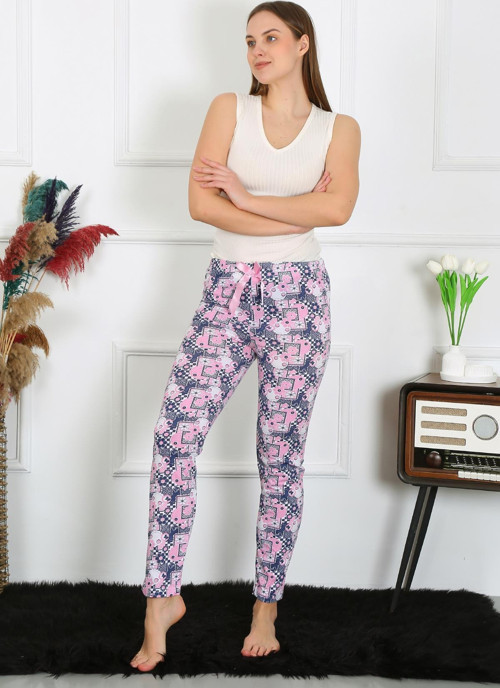 Kadın Pamuklu Tek Alt Pijama 27519