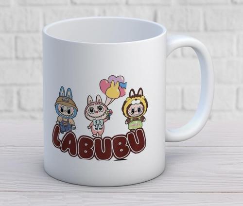 Labubu Baskılı Hediyelik Kupa Mod4