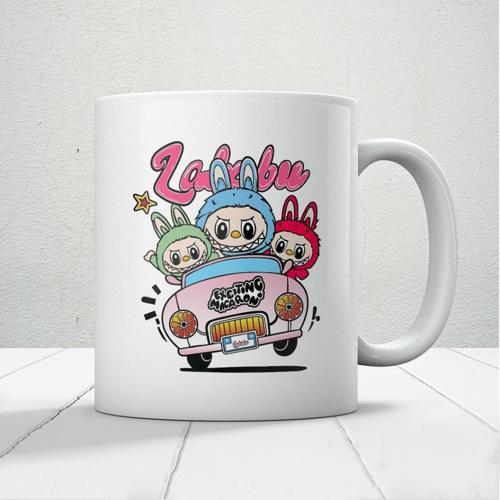 Sevimli Canavar Labubu Baskılı Hediyelik Kupa Mod2