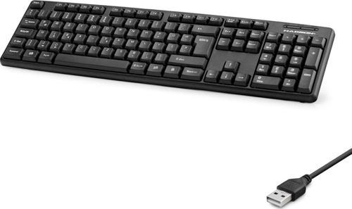 Büro Ev Ofis Bilgisayar Klavyesi için Siyah Kablolu Standart F Klavye