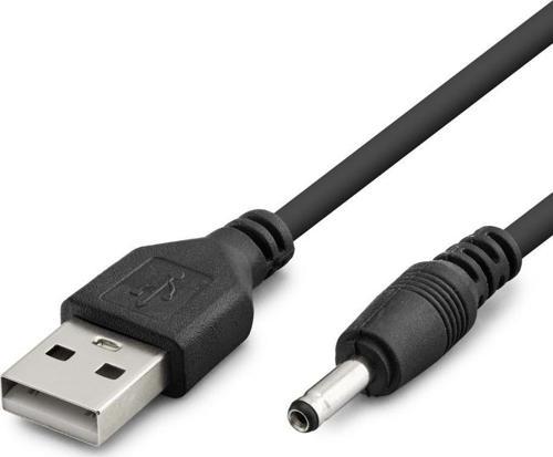 Büro Ev Ofis Personel Telefonu için 1MT Siyah Usb To 3.5X1.35 Tablet Şarj Kablosu