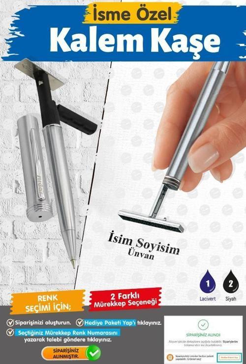 İsme Özel Kalem Kaşe İsim Kaşesi -Stamp Writer-T1470